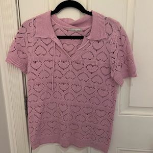 Adorable Purple Heart top